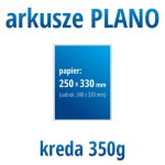 Arkusze PLANO - kreda 350g, format 250x330 mm