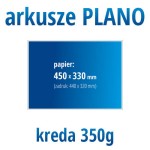 Arkusze PLANO - kreda 350g, format 450x330 mm