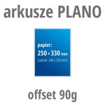 Arkusze PLANO - offset 90g, format 250x330 mm