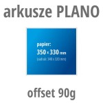 Arkusze PLANO - offset 90g, format 350x330 mm