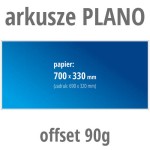 Arkusze PLANO - offset 90g, format 700x330 mm