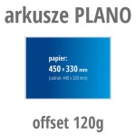 Arkusze PLANO - offset 120g, format 450x330 mm