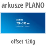 Arkusze PLANO - offset 120g, format 700x330 mm