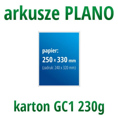 arkusze plano karton GC1 230g