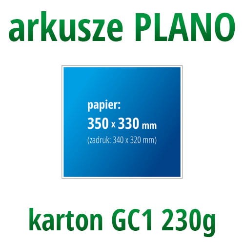 arkusze plano karton GC1 230g