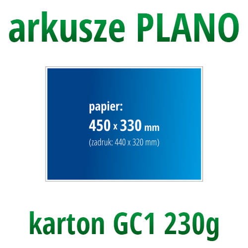 arkusze plano karton GC1 230g