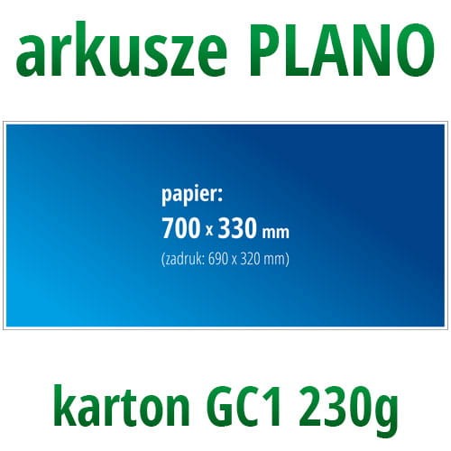 arkusze plano karton GC1 230g