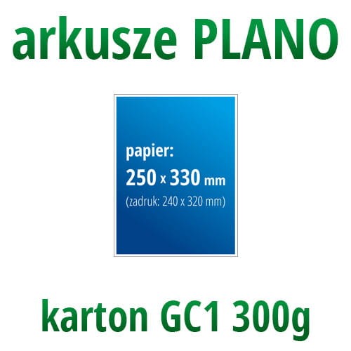 arkusze plano karton GC1 300g
