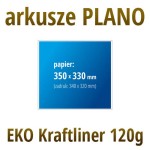 Arkusze PLANO - Kraftliner 120g, format 350x330 mm