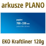 Arkusze PLANO - Kraftliner 120g, format 700x330 mm
