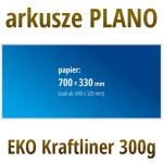 Arkusze PLANO - Kraftliner 300g, format 700x330 mm
