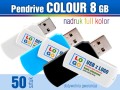 Pendrive COLOUR 8 GB z nadrukiem full kolor - komplet 50 szt.
