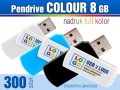 Pendrive COLOUR 8 GB z nadrukiem full kolor - komplet 300 szt.