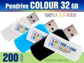 Pendrive COLOUR 32 GB z nadrukiem full kolor - komplet 200 szt.