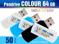 Pendrive COLOUR 64 GB z nadrukiem full kolor - komplet 50 szt.