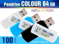 Pendrive COLOUR 64 GB z nadrukiem full kolor - komplet 100 szt.