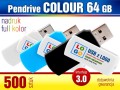 Pendrive COLOUR 3.0, 64 GB z nadrukiem full kolor - komplet 500 szt.