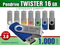 Pendrive Twister 3.0 - 16 GB z grawerem lub nadrukiem full kolor CMYK - pakiet 1.000 szt.