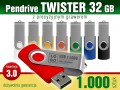 Pendrive Twister 3.0 - 32 GB z grawerem lub nadrukiem full kolor CMYK - pakiet 1.000 szt.