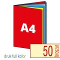 broszury A4 druk full kolor CMYK