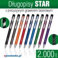 Długopisy metalowe STAR z grawerem laserowym - pakiet 2.000 szt.