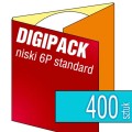 Digipacki niskie 6P - dwułamowe, na 1 płytę - druk cyfrowy pełnokolorowy - 400 szt.