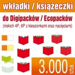 Wkładki, książeczki do digipacków / ecopaców - pakiet 3.000 szt.