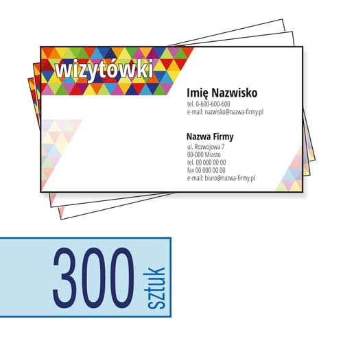 Wizytówki 90x50 mm lub 85x55 mm - w atrakcyjnej niskiej cenie