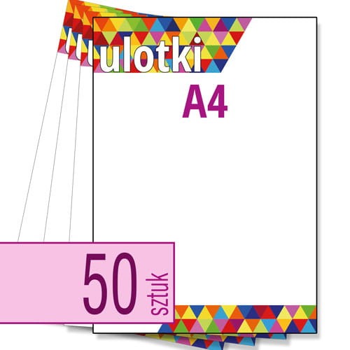 Ulotki A4 w atrakcyjnej niskiej cenie