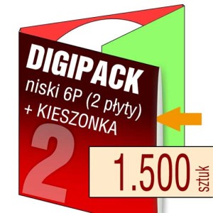Digipack 6P (na 2 płyty, KIESZONKA) - pakiet 1.500 szt.