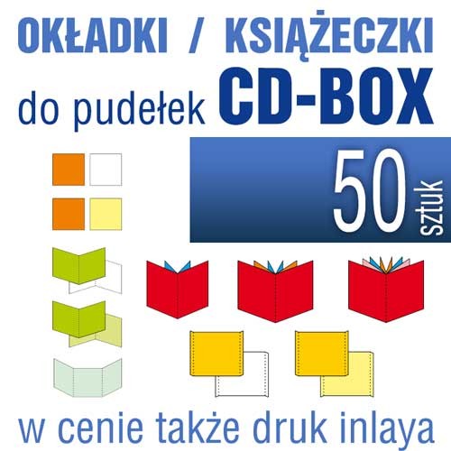 druk okładek i książeczek do pudełka standardowego CD-BOX - od 2 do 36 stron + inlay