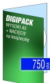 Digipacki WYSOKI A5 - jednołamowe, na 1 płytę + NACIĘCIE na książeczkę - druk cyfrowy pełnokolorowy - 750 szt.