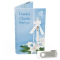 USB PACK - Chrzest - opakowanie na chrzest z pendrive - wzór CH 5002 - Pamiątka Chrztu Świętego