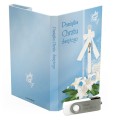 USB PACK - Chrzest - opakowanie na chrzest z pendrive - wzór CH 5002 - Pamiątka Chrztu Świętego