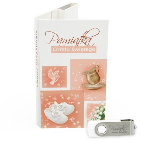 USB PACK - Chrzest - opakowanie na chrzest z pendrive - wzór CH 5004 - Pamiątka Chrztu Świętego