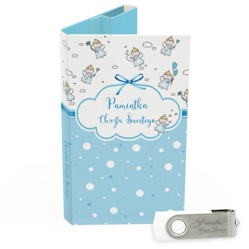 USB PACK - Chrzest - opakowanie na chrzest z pendrive - wzór CH 5008 - Pamiątka Chrztu Świętego