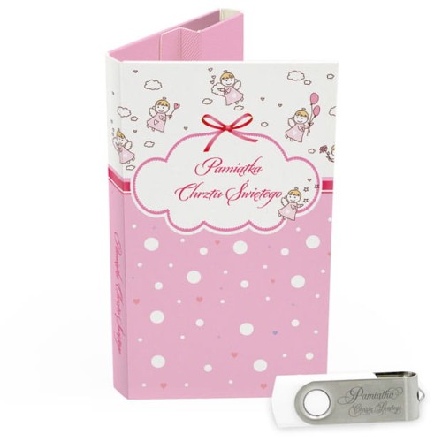 USB PACK - Chrzest - opakowanie na chrzest z pendrive - wzór CH 5009 - Pamiątka Chrztu Świętego