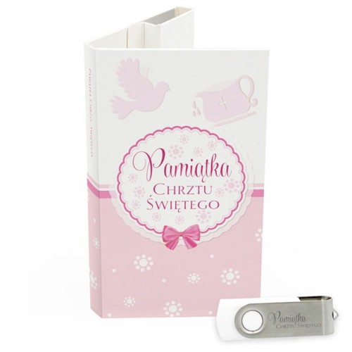 USB PACK - Chrzest - opakowanie na chrzest z pendrive - wzór CH 5011 - Pamiątka Chrztu Świętego