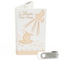 USB PACK - Chrzest - opakowanie na chrzest z pendrive - wzór CH 5013 - Pamiątka Chrztu Świętego