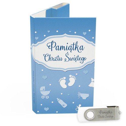 USB PACK - Chrzest - opakowanie na chrzest z pendrive - wzór CH 5015 - Pamiątka Chrztu Świętego