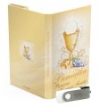 USB PACK - Pierwsza Komunia Święta - opakowanie komunijne + pendrive komunijny - wzór PK 6004 - Pamiątka Pierwszej Komunii Świętej