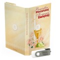 USB PACK - Pierwsza Komunia Święta - opakowanie komunijne + pendrive komunijny - wzór PK 6009 - Pamiątka Pierwszej Komunii Świętej