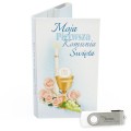 USB PACK - Pierwsza Komunia Święta - opakowanie komunijne + pendrive komunijny - wzór PK 6010 - Pamiątka Pierwszej Komunii Świętej