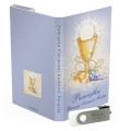 USB PACK - Pierwsza Komunia Święta - opakowanie komunijne + pendrive komunijny - wzór PK 6015 - Pamiątka Pierwszej Komunii Świętej