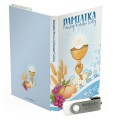 USB PACK - Pierwsza Komunia Święta - opakowanie komunijne + pendrive komunijny - wzór PK 6019 - Pamiątka Pierwszej Komunii Świętej