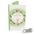 USB PACK - Pierwsza Komunia Święta - opakowanie komunijne + pendrive komunijny - wzór PK 6017 - Pamiątka Pierwszej Komunii Świętej