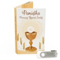 USB PACK - Pierwsza Komunia Święta - opakowanie komunijne + pendrive komunijny - wzór PK 6020 - Pamiątka Pierwszej Komunii Świętej