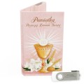 USB PACK - Pierwsza Komunia Święta - opakowanie komunijne + pendrive komunijny - wzór PK 6023 - Pamiątka Pierwszej Komunii Świętej