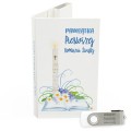 USB PACK - Pierwsza Komunia Święta - opakowanie komunijne + pendrive komunijny - wzór PK 6026 - Pamiątka Pierwszej Komunii Świętej