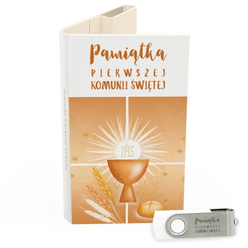 USB PACK - Pierwsza Komunia Święta - opakowanie komunijne + pendrive komunijny - wzór PK 6027 - Pamiątka Pierwszej Komunii Świętej